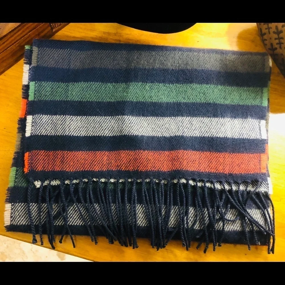 Old Navy Stripe Fringe Scarf